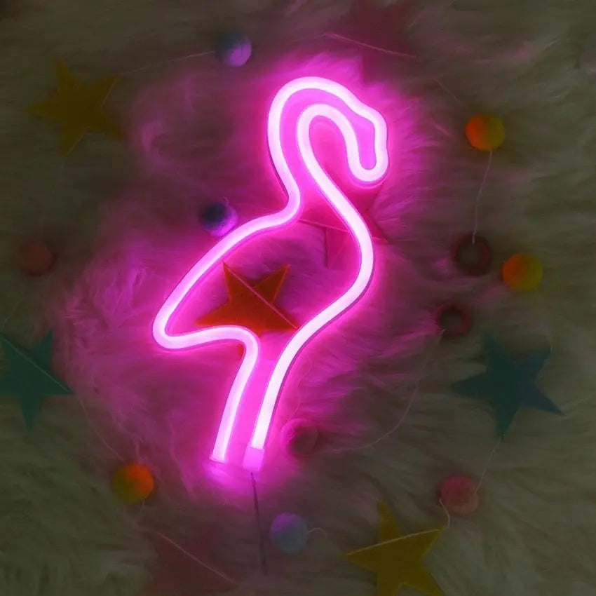 LED Flamingo Light My Store