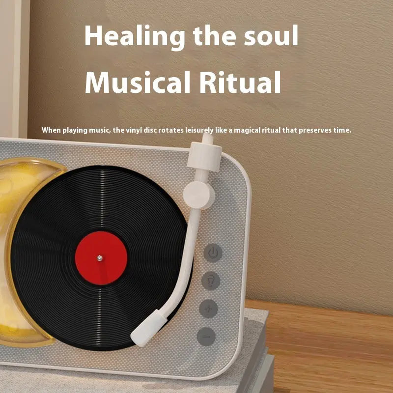 Aromatherapy Jukebox Bluetooth Wireless Desktop Retro CD Vinyl Speaker My Store